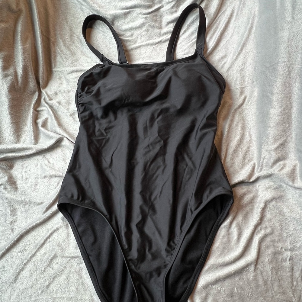 Hurley Women's Black Swimsuit One Piece Classic Beach Pool Swimwear